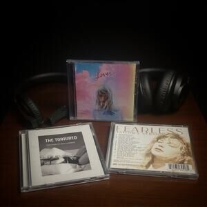 Taylor Swift Lot Of 3 CD Lover Fearless & The Tortured Poets Department